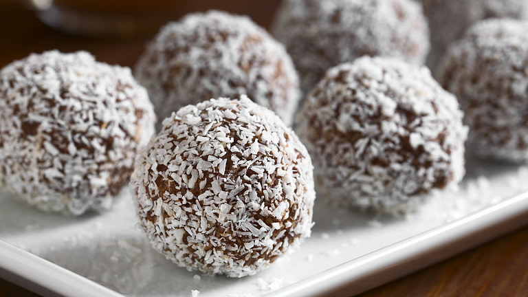 Rum balls made with Yolo Rum