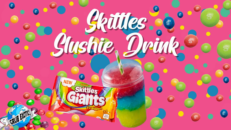 the perfect skittles slushie drink